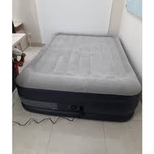 Intex Deluxe Double Air Bed with Built-in Air Pump